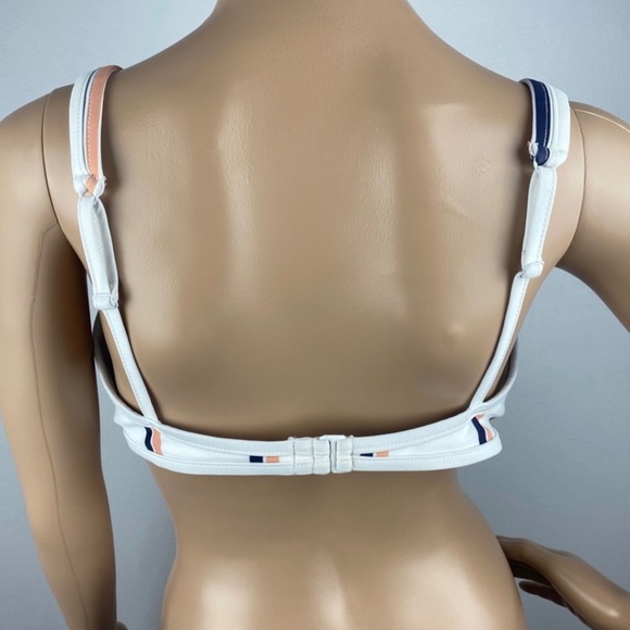 TAVIK WHITE STRIPED BIKINI TOP - Picture 8 of 11